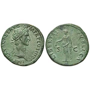 Nerva (96-98), Sestertius, Rome, AD 97. AE ... 