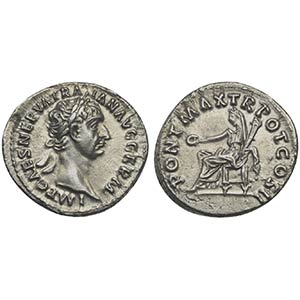 Trajan (98-117), Denarius, Rome, AD 98. AR ... 