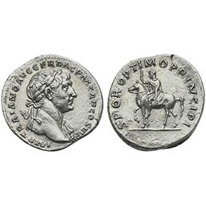 Trajan (98-117), Denarius, Rome, ca. 112-3. ... 