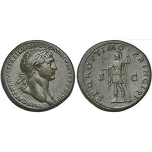 Trajan (98-117), Sestertius, Rome, 107-8. ... 