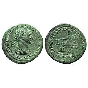 Trajan (98-117), Dupondius, Rome, 114-6. AE ... 