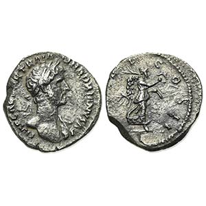 Hadrian (117-138), Quinarius, Rome, AD 118. ... 