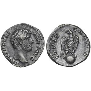 Divus Hadrian (died AD 138), Denarius, Rome, ... 