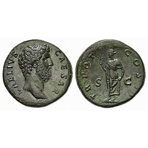 Aelius (Caesar, 136-138), Sestertius, Rome, ... 