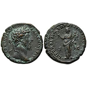 Marcus Aurelius (161-180), As, Rome, 164-5. ... 
