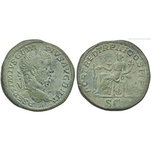 Geta (209-211), Sestertius, Rome, 210-1. AE ... 