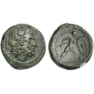 Bruttium, The Brettii, ca. 211-208 BC; AE ... 