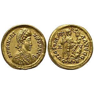 Honorius (393-423), Solidus, Ravenna, 402-6. ... 