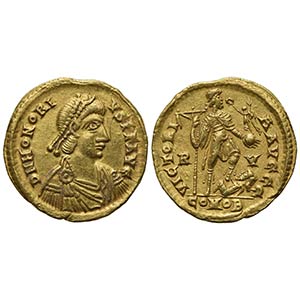 Honorius (393-423), Solidus, Ravenna, 402-6. ... 