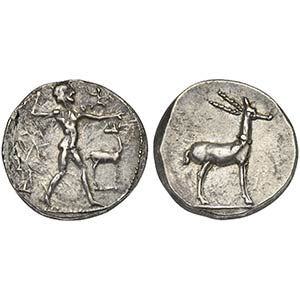 Bruttium, Kaulonia, Stater, ca. 475-425 BC. ... 