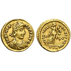 Honorius (393-423), Tremissis, Ravenna, ... 