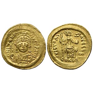 Justin II (565-578); AV Solidus (g 4,43; mm ... 