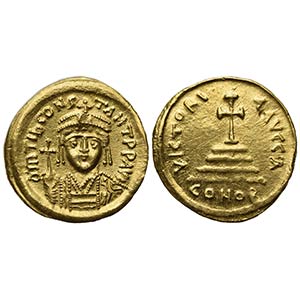 Tiberius II (578-582); AV Solidus (g 4,47; ... 