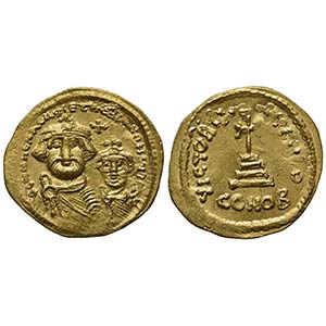 Heraclius (610-641); AV Solidus (g 4,48; mm ... 