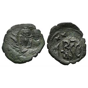 Heraclius (610-641); AE 40 Nummi (g 5,08; mm ... 