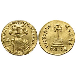 Constans II (641-668); AV Solidus (g 4,45; ... 