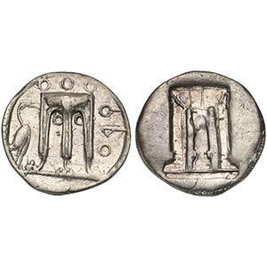 Bruttium, Kroton, Stater, ca. 480-430 BC; AR ... 