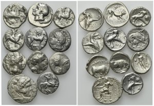 Lot of 32 Greek AR and AE coins, ... 