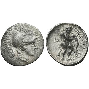 Bruttium, Kroton, Triobol, ca. 300-250 BC; ... 