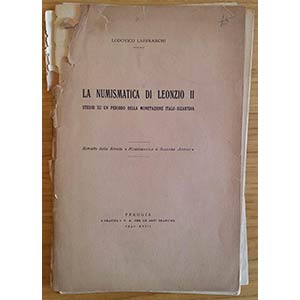 Laffranchi L. La Numismatica di Leonzio II. ... 