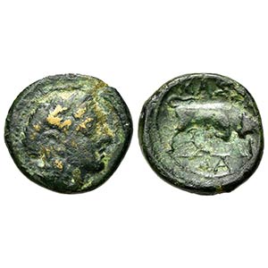 Gaul, Massalia, Bronze, ca. 150-100 BC. AE ... 