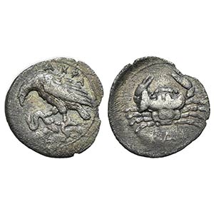 Sicily, Akragas, Litra, ca. 406 BC. AR (g ... 