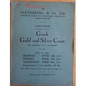 Glendening & Co. Catalogue of  Greek Gold ... 