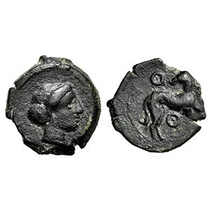 Sicily, Eryx, Hexas, ca. 410-400 BC. AE (g ... 