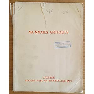 Hess A. Catalogue de Monnaies Grecques et ... 