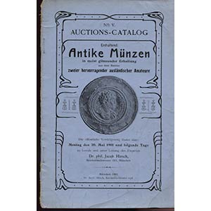 HIRSCH  J. – V Auction-Catalog antike ... 