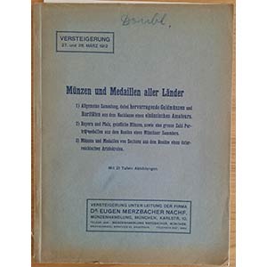 Merzbacher E. Munzen und Medaillen aller ... 
