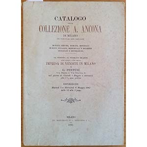 PERTUSI G. – Milano 5-5- 1892. Catalogo ... 