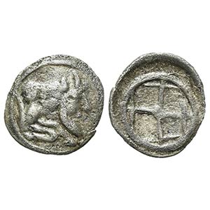 Sicily, Gela, Obol, ca. 480/75-475/70 BC. AR ... 