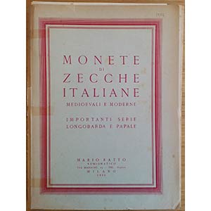 Ratto M. Monete di Zecche Italiane, ... 