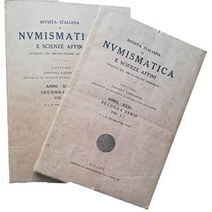 AA.VV. Rivista Italiana di Numismatica 1918 ... 