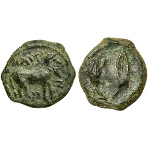 Sicily, Iaitos, Bronze, ca. 330-260 BC. AE ... 