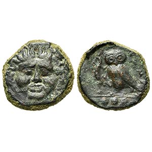 Sicily, Kamarina, Tetras, ca. 420-405 BC. AE ... 