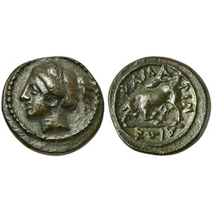 Sicily, Kamarina, Onkia, ca. 339-300 BC. AE ... 