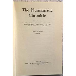 NUMISMATIC CHRONICLE Seventh series. Vol. ... 