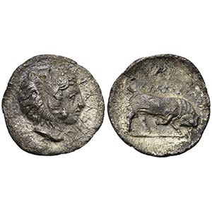 Sicily, Kephaloidion, Litra, ca. 396-367 BC; ... 