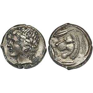 Sicily, Leontini, Tetradrachm, ca. 425 BC. ... 