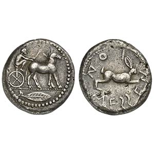 Sicily, Messana, Tetradrachm, 478-476 BC; AR ... 