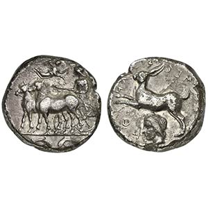 Sicily, Messana, Tetradrachm, 412-408 BC; AR ... 