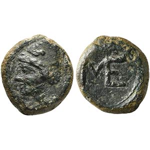 Sicily, Messana, Bronze, 4th century BC. AE ... 