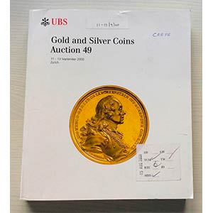 UBS Auction 49 Gold and Silver Coins. Zurich ... 