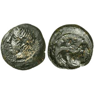 Sicily, Piakos, Onkia, ca. 420-400 BC. AE (g ... 