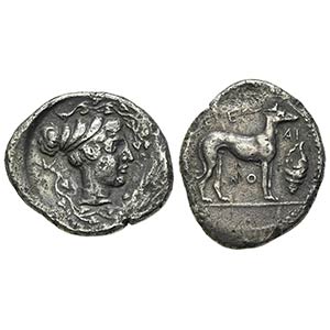 Sicily, Segesta, Didrachm, ca. 412-400 BC. ... 