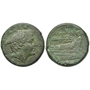 Anonymous, Sextans, Rome, 217-215 BC. AE (g ... 