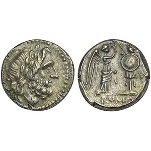 Anonymous, Victoriatus, Rome, after 211 BC. ... 