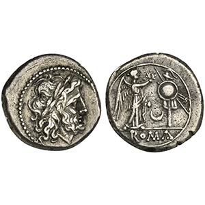 Crescent series, Victoriatus, Rome, 207 BC. ... 
